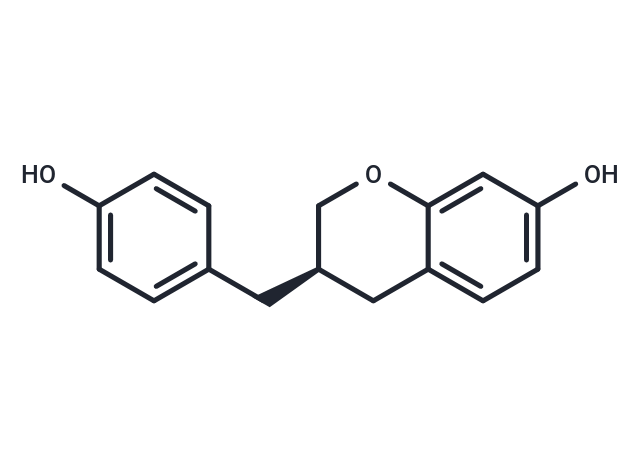 7-Hydroxy-3-(4-hydroxybenzyl)chroman Chemical Structure