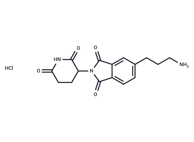 Thalidomide-4-C3-NH2 hydrochloride Chemical Structure