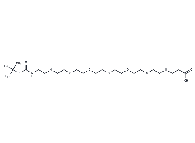 Boc-NH-PEG7-acid Chemical Structure