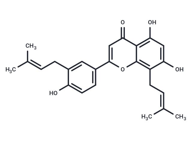 8,3'-Diprenylapigenin Chemical Structure