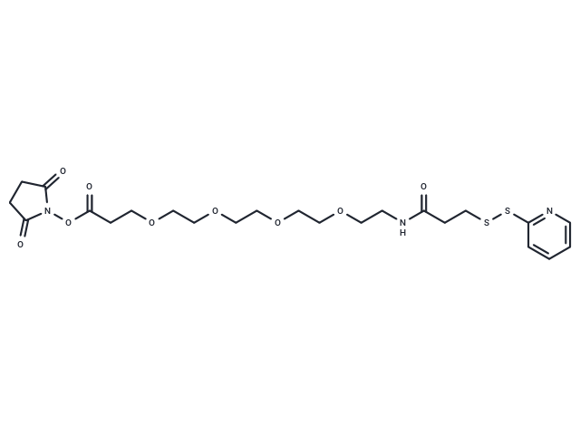 SPDP-PEG4-NHS ester Chemical Structure