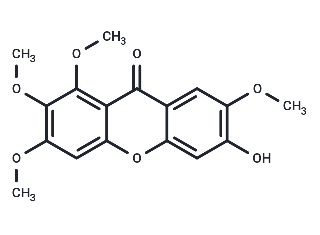 6-Hydroxy-1,2,3,7-tetramethoxyxanthone Chemical Structure