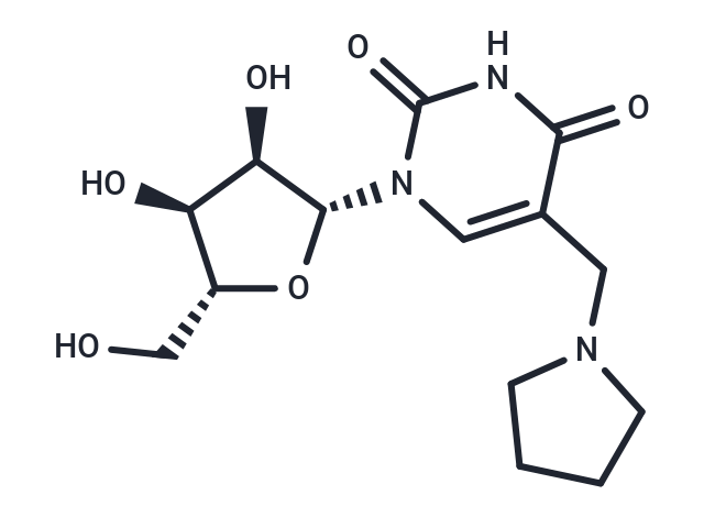 5-Pyrrolidinomethyluridine Chemical Structure