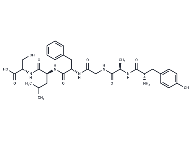Enkephalin-leu, ala(2)-ser(6)- Chemical Structure