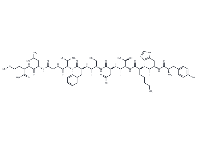 Tyr0-Neurokinin A Chemical Structure