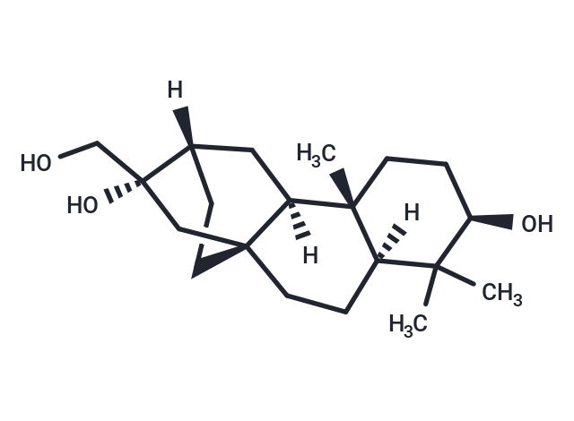 ent-Atisane-3beta,16alpha,17-triol Chemical Structure