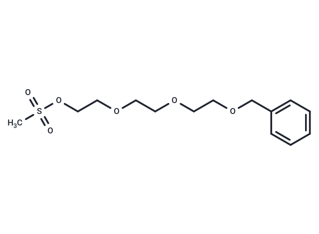 Benzyl-PEG3-MS Chemical Structure