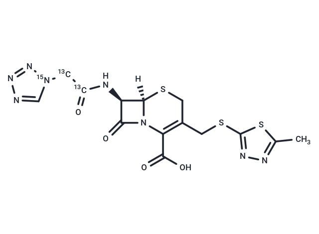 Cefazolin-13C2,15N Chemical Structure