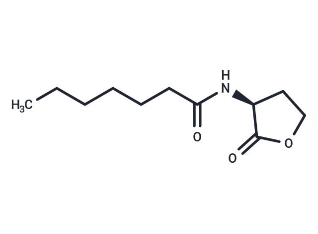N-Heptanoyl-L-homoserine lactone Chemical Structure