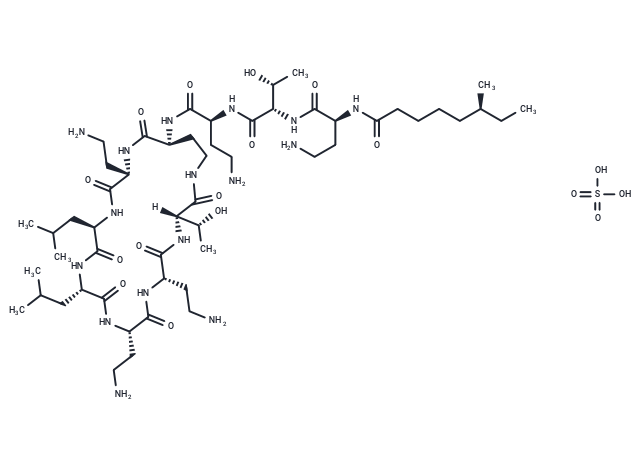 Polymyxin E1 sulfate Chemical Structure