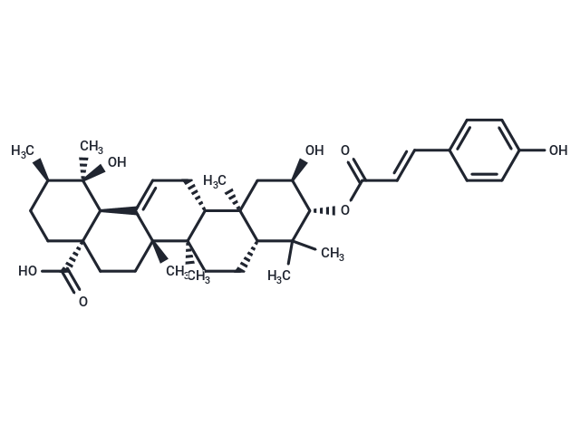 3-O-trans-p-Coumaroyltormentic acid Chemical Structure