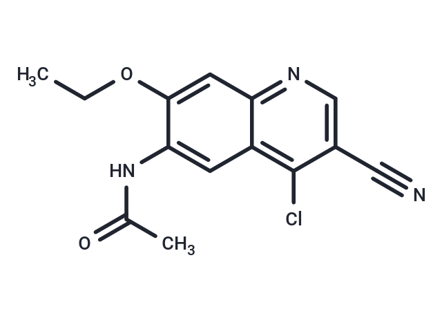 N-(4-Chloro-3-cyano-7-ethoxy-6-quinolinyl)acetamide Chemical Structure