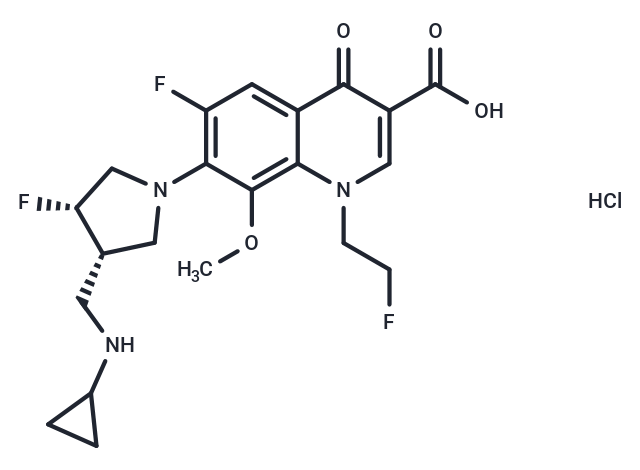 Lascufloxacin HCl Chemical Structure