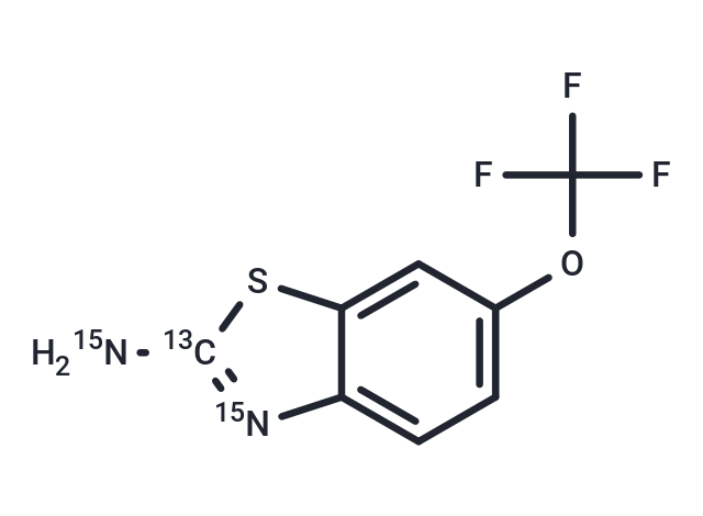 Riluzole-13C,15N2 Chemical Structure
