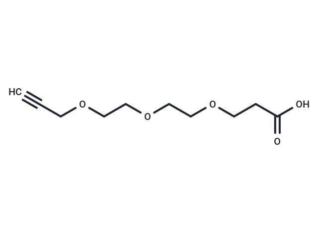 Propargyl-PEG3-acid Chemical Structure