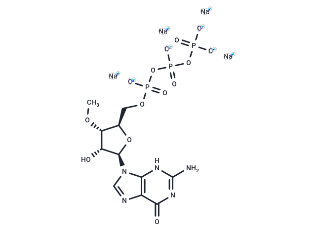 3'-O-Methylguanosine-5'-O-triphosphate sodium Chemical Structure