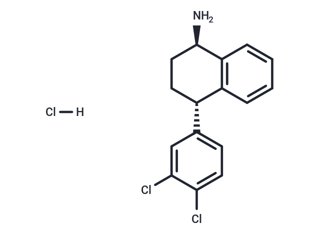 (1S,4R)-N-Desmethyl Sertraline Hydrochloride Chemical Structure