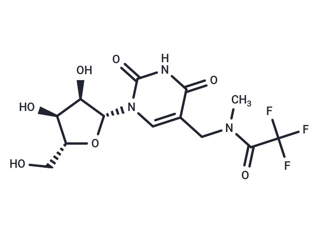 5-(N-Methyl-N-trifluoromethylacetyl)aminomethyl uridine Chemical Structure