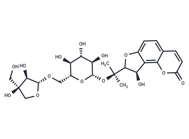 6′′-O-β-D-Apiofuranosylapterin Chemical Structure