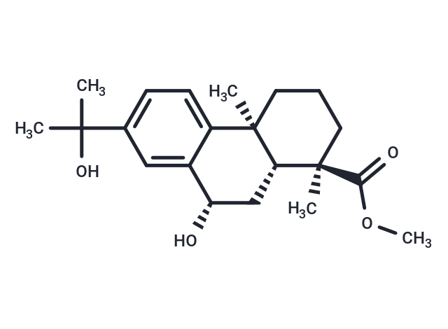 Methyl 7β,15-dihydroxydehydroabietate Chemical Structure
