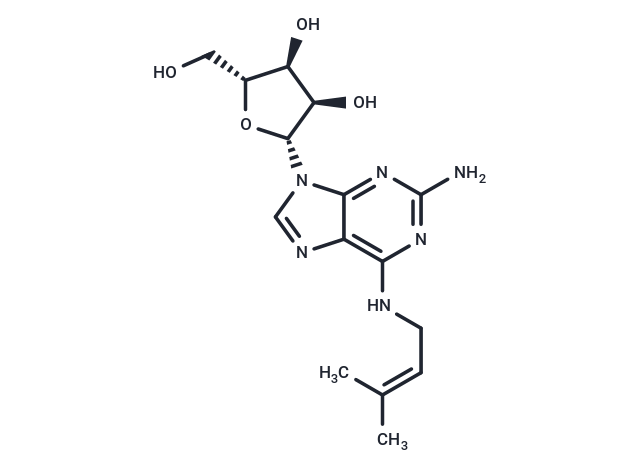 2-Amino-N6-isopentenyladenosine Chemical Structure