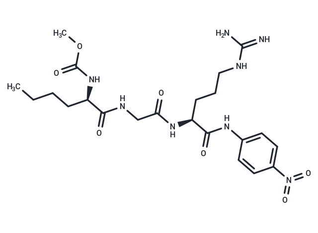 Methoxycarbonyl-D-Nle-Gly-Arg-pNA Chemical Structure