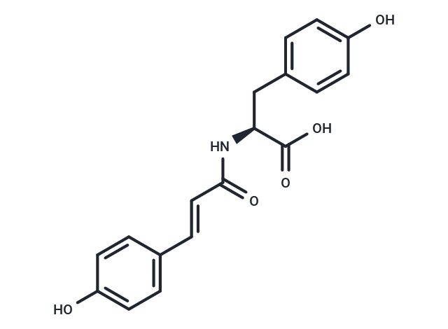 N-trans-p-Coumaroyltyrosine Chemical Structure