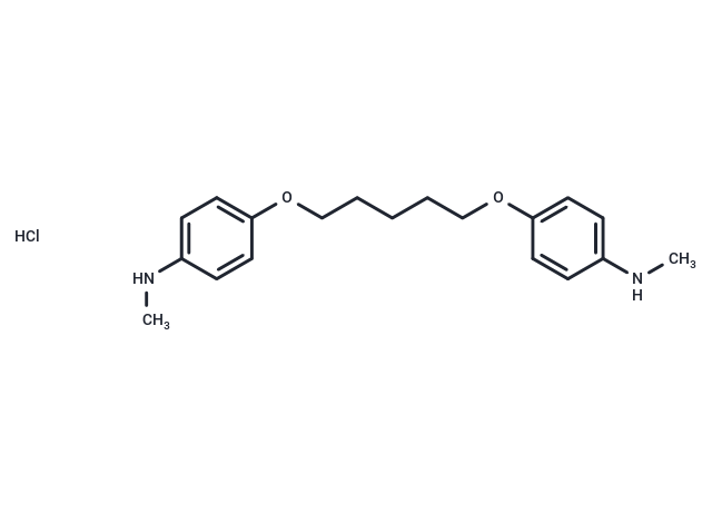 Aniline, 4,4'-(pentamethylenedioxy)bis(N-methyl-, dihydrochloride Chemical Structure
