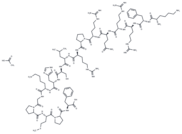 Apelin-17 (human, bovine) acetate Chemical Structure