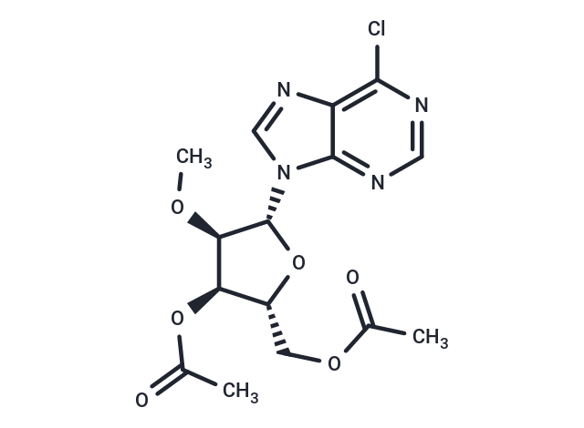 6-Chloro-9-(3,5-di-O-acetyl-2-O-methyl-β-D-ribofuranosyl)-9H-purine Chemical Structure