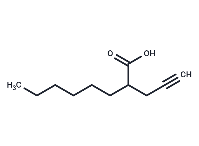 2-hexyl-4-Pentynoic Acid Chemical Structure