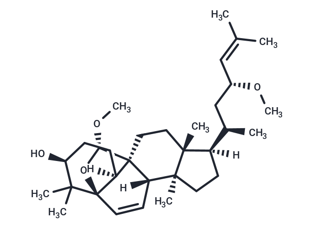 (19S,23R)-5β,19-Epoxy-19,23-dimethoxycucurbita-6,24-dien-3β-ol Chemical Structure