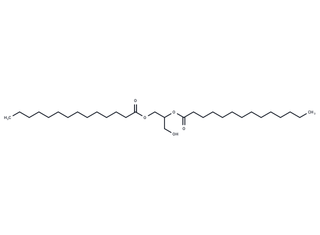 1,2-Dimyristoyl-rac-glycerol Chemical Structure