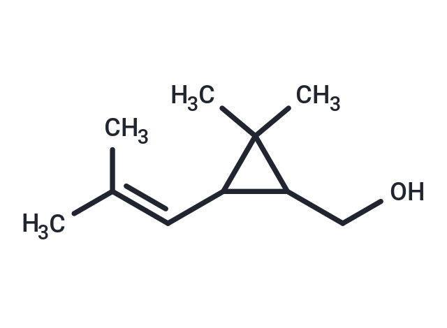 Trans-Chrysanthemyl Alcohol Chemical Structure