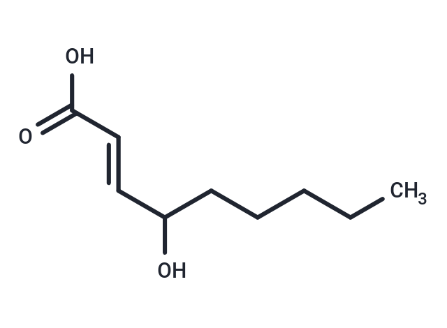 trans-4-Hydroxy-2-nonenoic acid Chemical Structure
