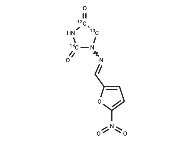 Nitrofurantoin-13C3 Chemical Structure