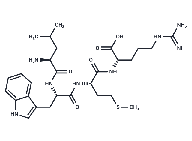 H-Leu-Trp-Met-Arg-OH Chemical Structure