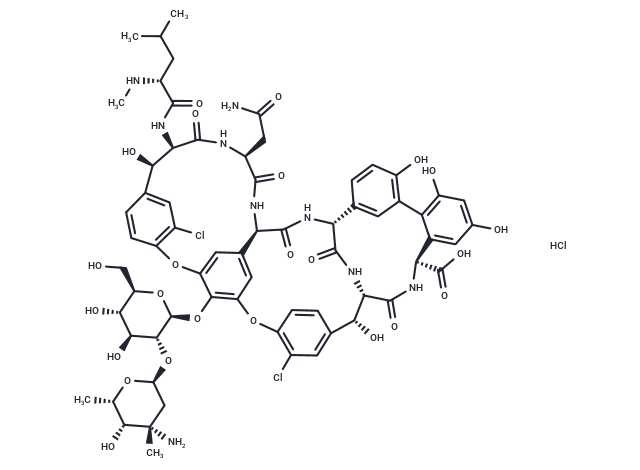 Vancomycin hydrochloride Chemical Structure