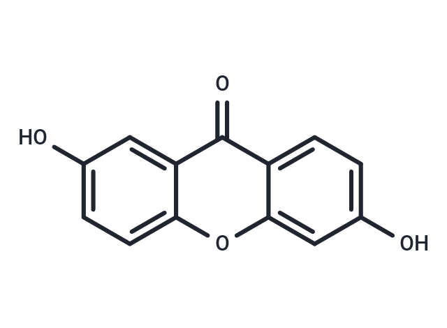 2,6-Dihydroxyxanthone Chemical Structure