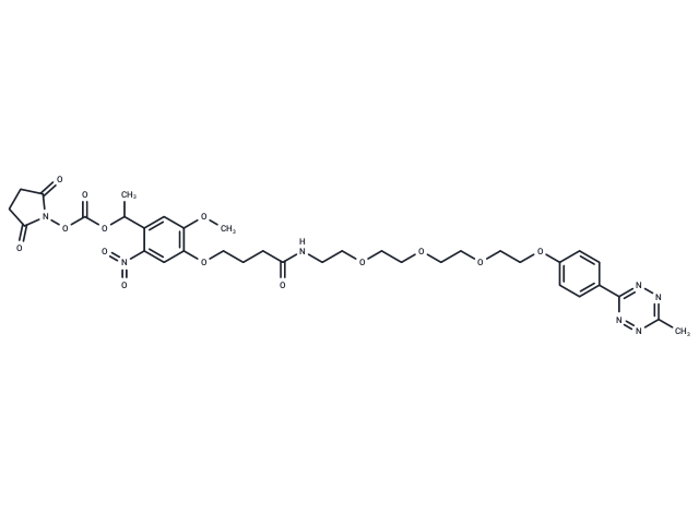 PC Methyltetrazine-PEG4-NHS carbonate ester Chemical Structure
