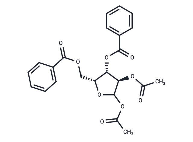 1,2-Di-O-acetyl-3,5-di-O-benzoyl-D-xylofuranose Chemical Structure