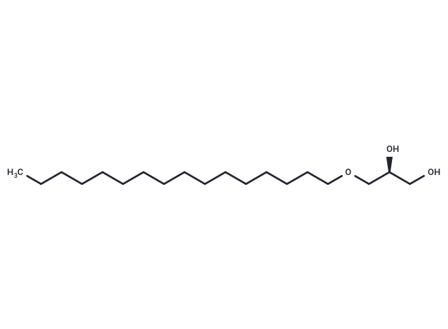 1-O-Hexadecyl-sn-glycerol Chemical Structure