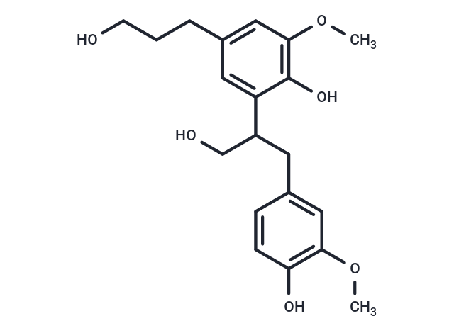 Tetrahydrodehydrodiconiferyl alcohol Chemical Structure