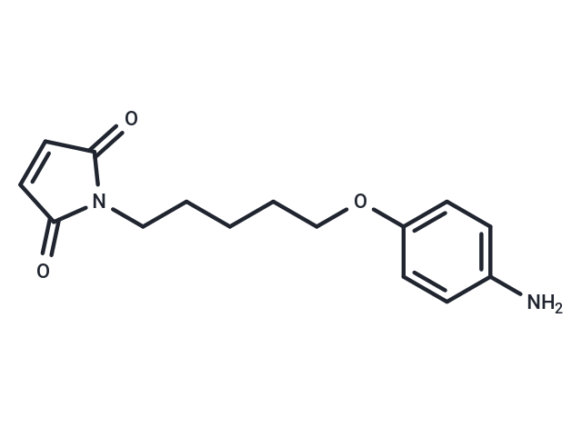 Maleimide, N-(5-(p-aminophenoxy)pentyl)- Chemical Structure