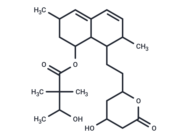 (Rac)-3′-Hydroxy simvastatin Chemical Structure
