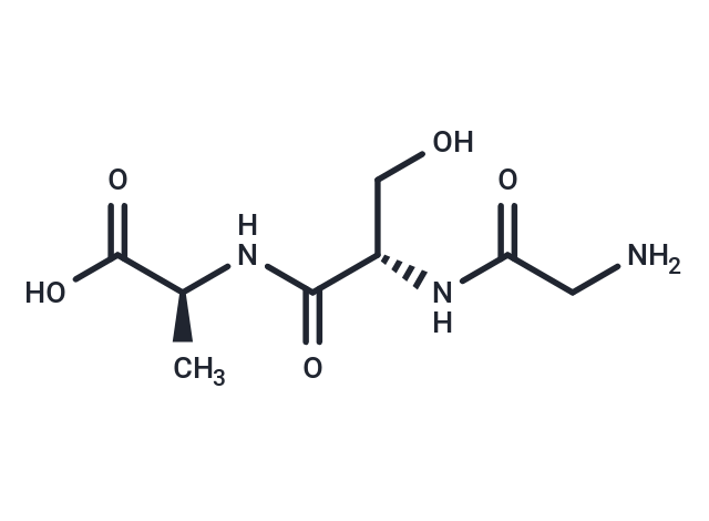 Glycyl-seryl-alanine Chemical Structure