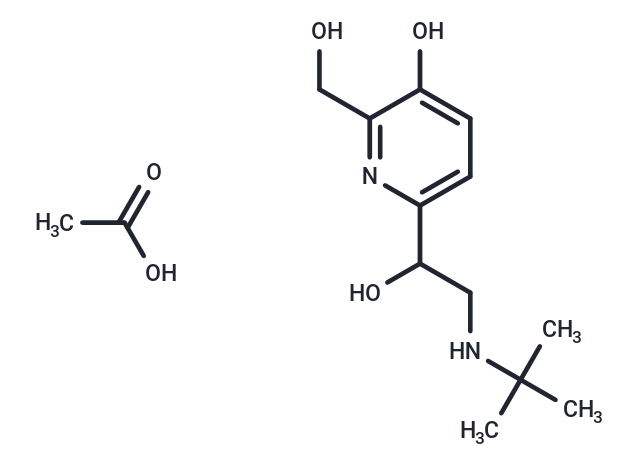 Pirbuterol Acetate Chemical Structure