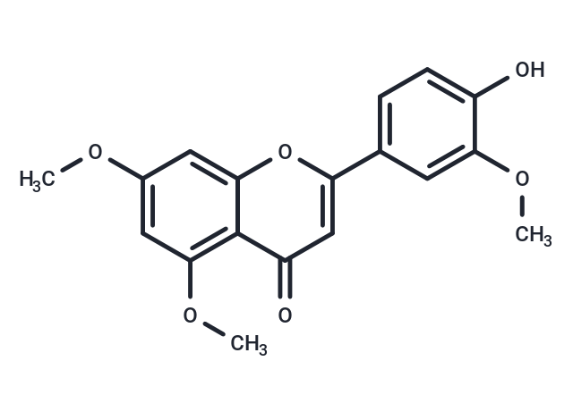 4'-Hydroxy-5,7,3'-trimethoxyflavone Chemical Structure