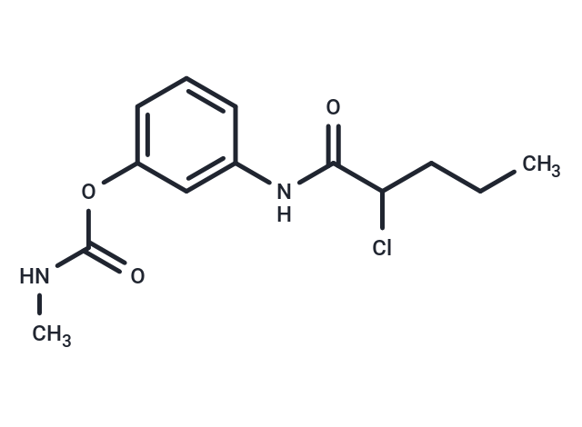 2-Chloro-3'-(methylcarbamoyloxy)valeranilide Chemical Structure