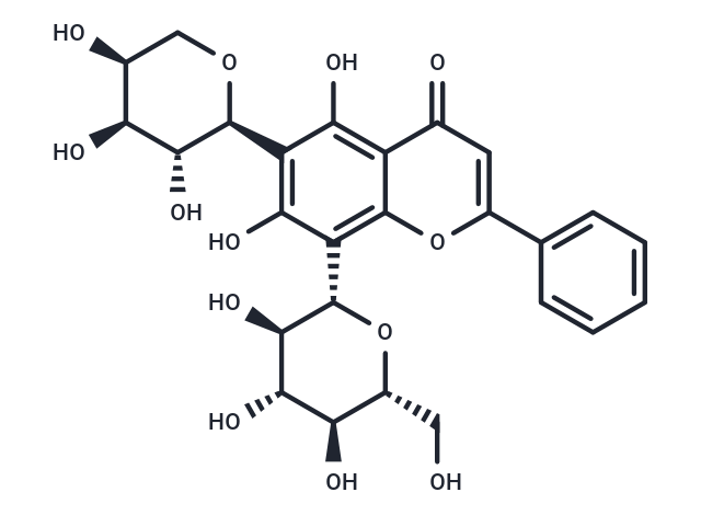 TargetMol Chemical Structure Chrysin 6-C-arabinoside 8-C-glucoside